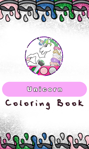 Unicorn Coloring Book Glitter