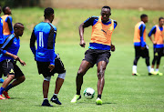 Olympic champion sprinter Usain Bolt during his visit at Mamelodi Sundowns training headquaters in Chloorkop.