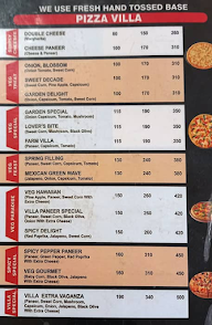 Pizza Villa menu 1