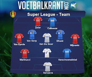 Ons team van speeldag 28 in de Super League: Standard hofleverancier, Gent, Genk, Heist erin en 'eerbetoon' aan Tienen 