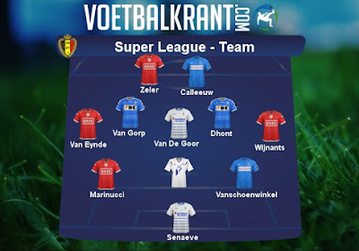 Ons team van speeldag 28 in de Super League: Standard hofleverancier, Gent, Genk, Heist erin en 'eerbetoon' aan Tienen 