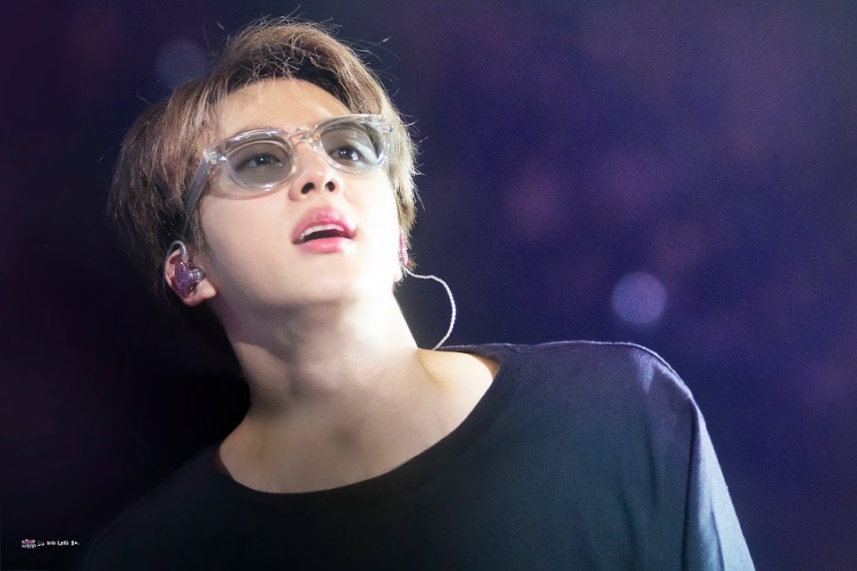 BTS's Jin Keeps Wearing Funny Glasses On Their Love Yourself Tour