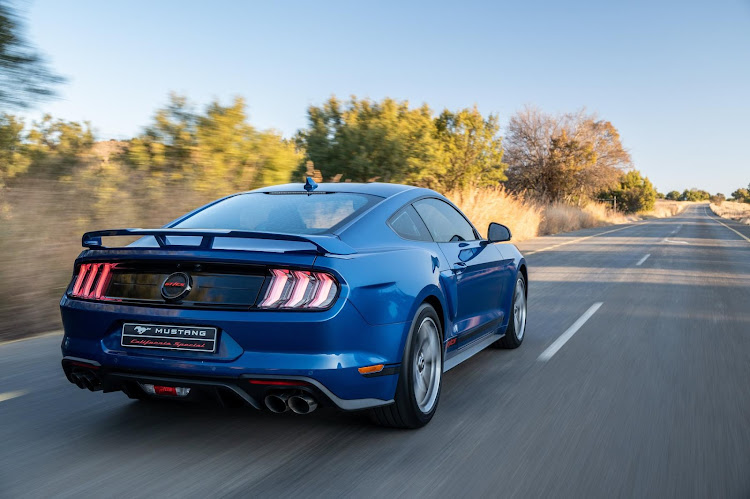 Sporty fixed rear wing comes from the GT Performance Package.