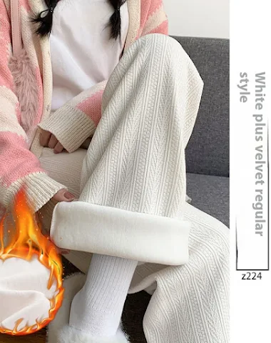 Pantalon en Coton Épais Velours Déc - 2