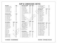 NP's Chinese Bite menu 1