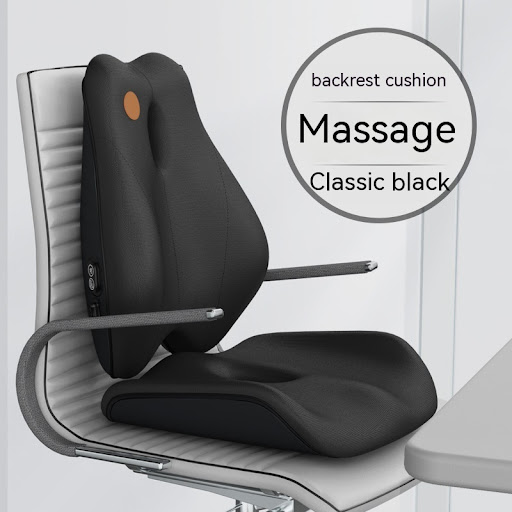Title 4, Office Electric Massage Memory Foam Waist Cushi...
