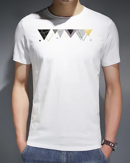 T-shirt Men's Causal O-neck Graphic Printing Summer Print... - 2
