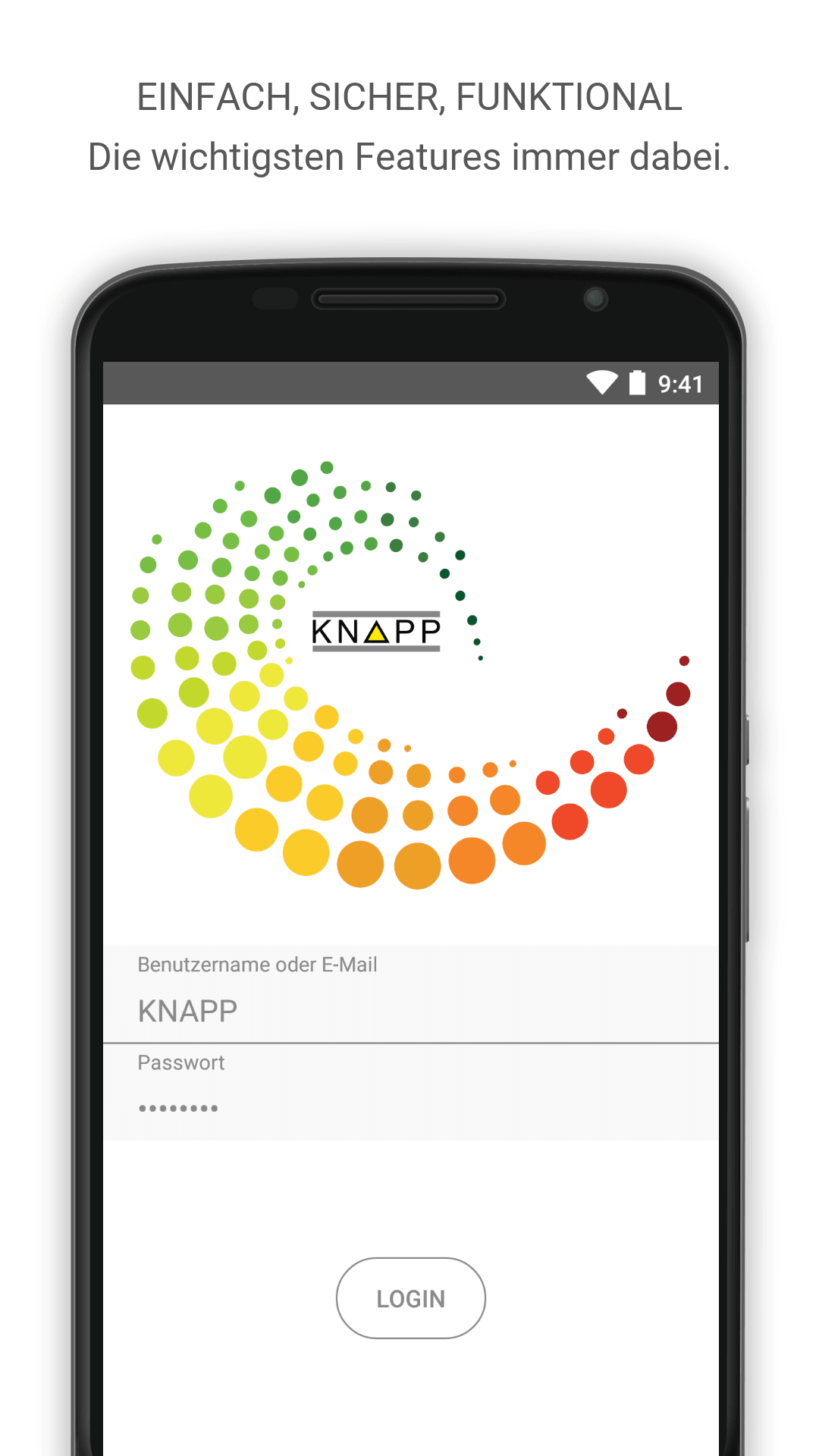 Android application e-Insight screenshort