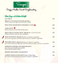 The Golden Dragon menu 1