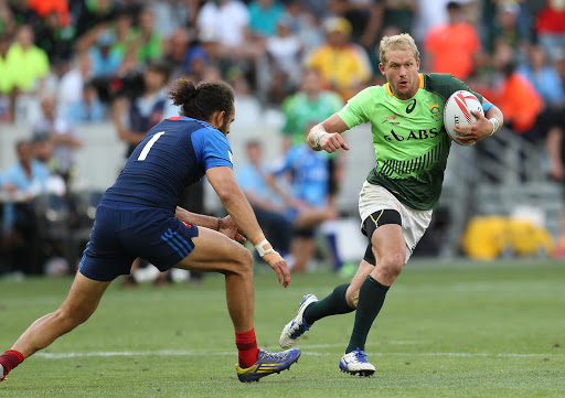 Phillip Snyman of South Africa during day 2 of the HSBC Cape Town Sevens in the game between France and SA at Cape Town Stadium on December 13, 2015 in Cape Town, South Africa.