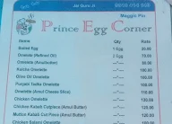Prince Egg Corner menu 2