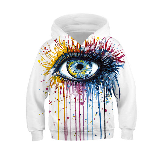 Title 4, Digital Printed Childrens Hooded Sweater for K...