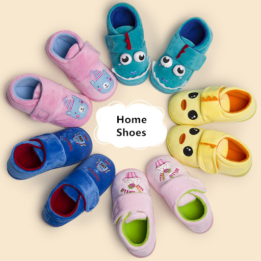 Title 6, Boys and girls padded cotton shoes with heel fo...