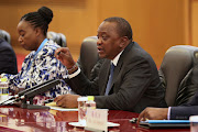 Kenyan President Uhuru Kenyatta. 
