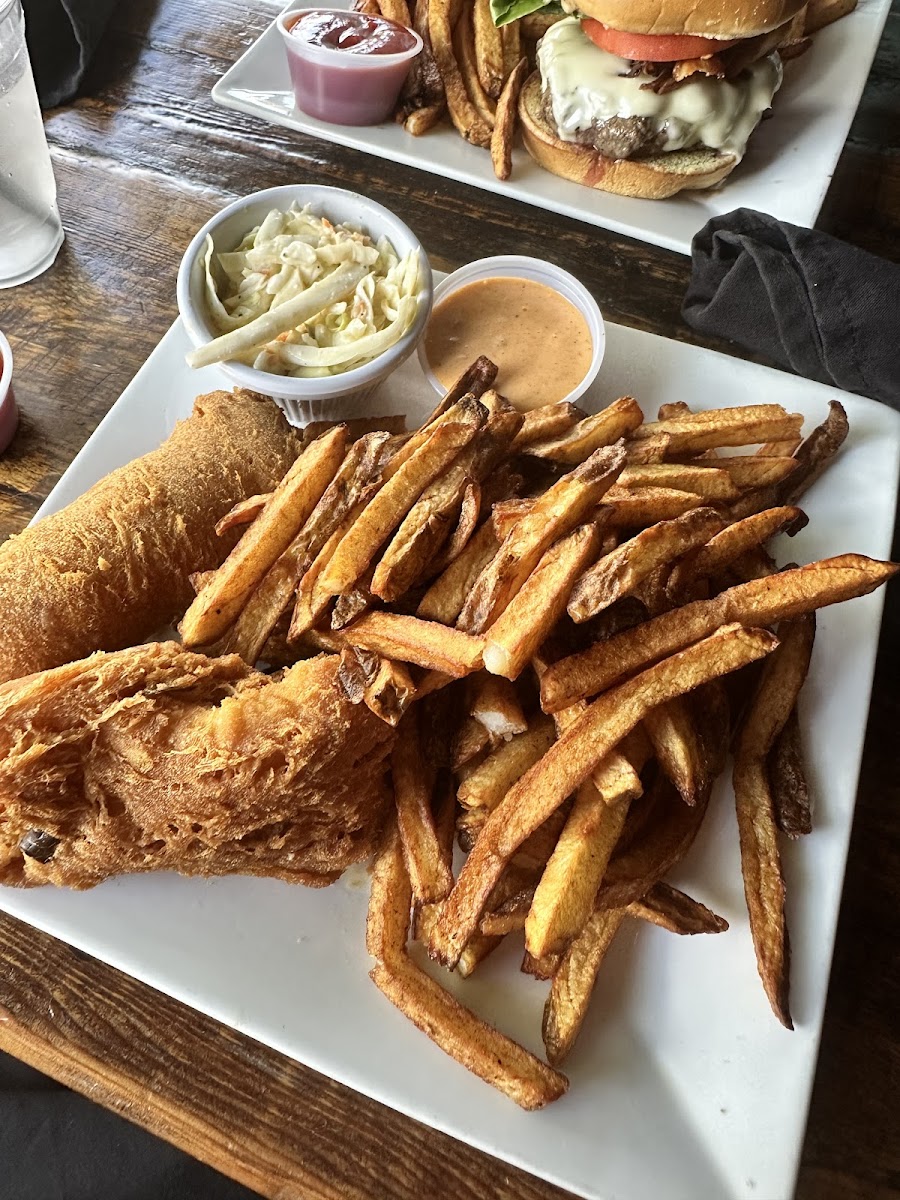 Never thought id get to have fish and chips out again. So crispy and delicious!