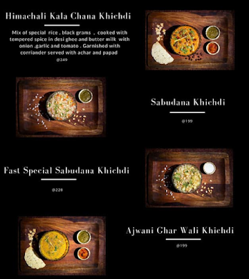 Khichdi Aroma menu 