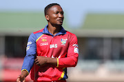 Omphile Ramela of bizhub Highveld Lions during the Momentum One-Day Cup match between Warriors and bizhub Highveld Lions at Buffalo Park on January 11, 2018 in East London, South Africa. 