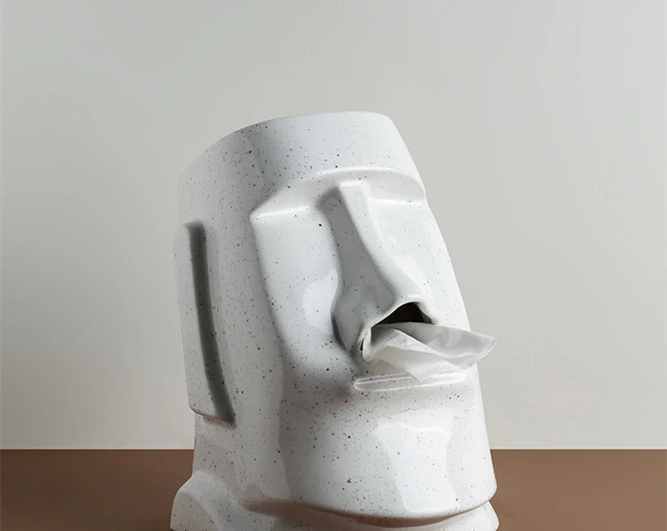 Personalized Nostril Tissue Box for Living Room, Home Design, Easy Pumping, Decorative and Functional Tissue Dispenser.