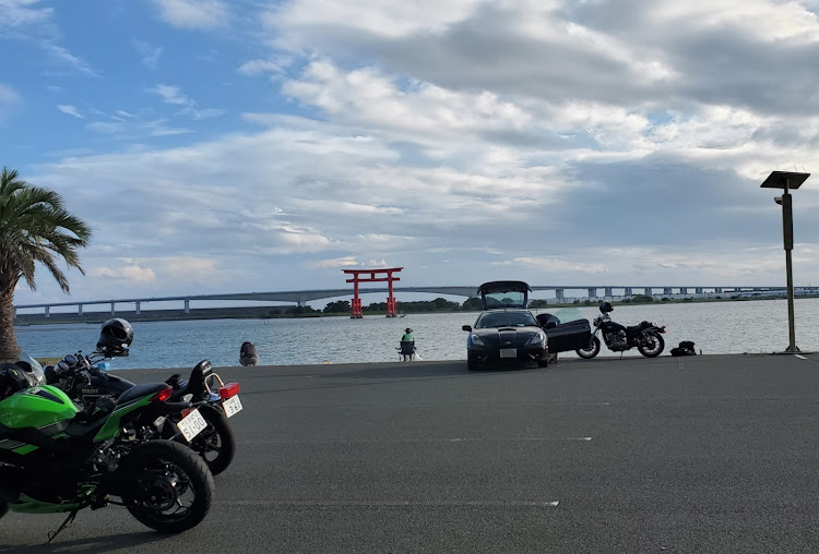 スカイラインの浜名湖・弁天島海浜公園・自動車部OB会ドライブ・THE OCEANに関するカスタム事例の投稿画像4枚目