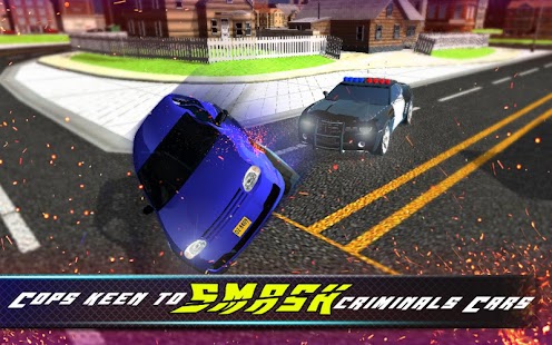 Real Police Car chase 2017: crime city simulator banner