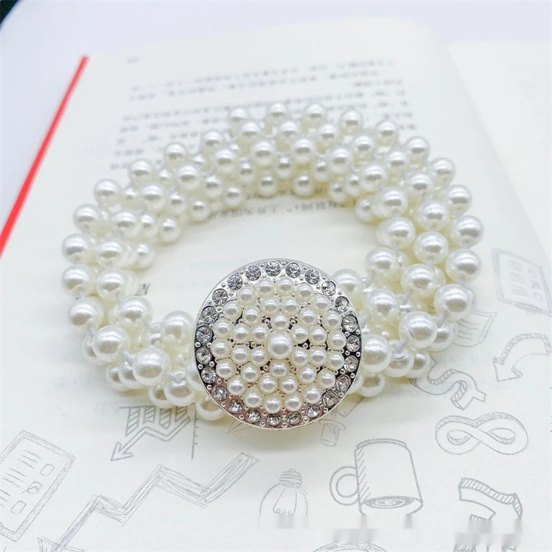Dames witte parel tailleketting Mode sieraden Versier je taille met deze elegante en stijlvolle tailleketting voor een chique uitstraling.