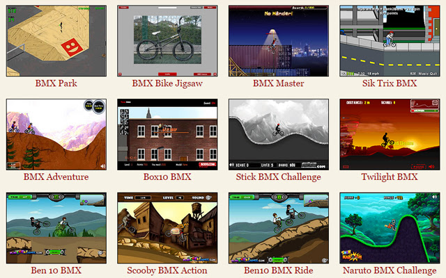 Bmx Games chrome extension