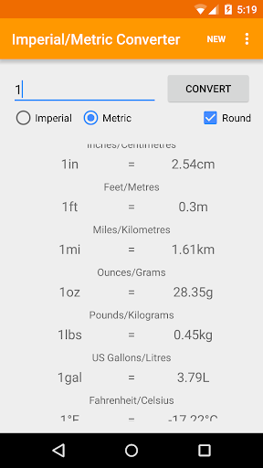 Imperial Metric Converter