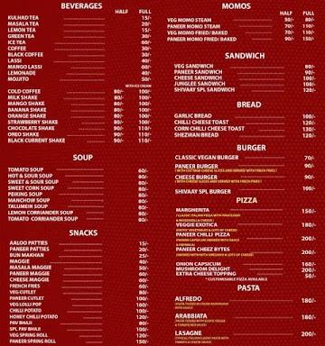 Shivaay Food Court menu 