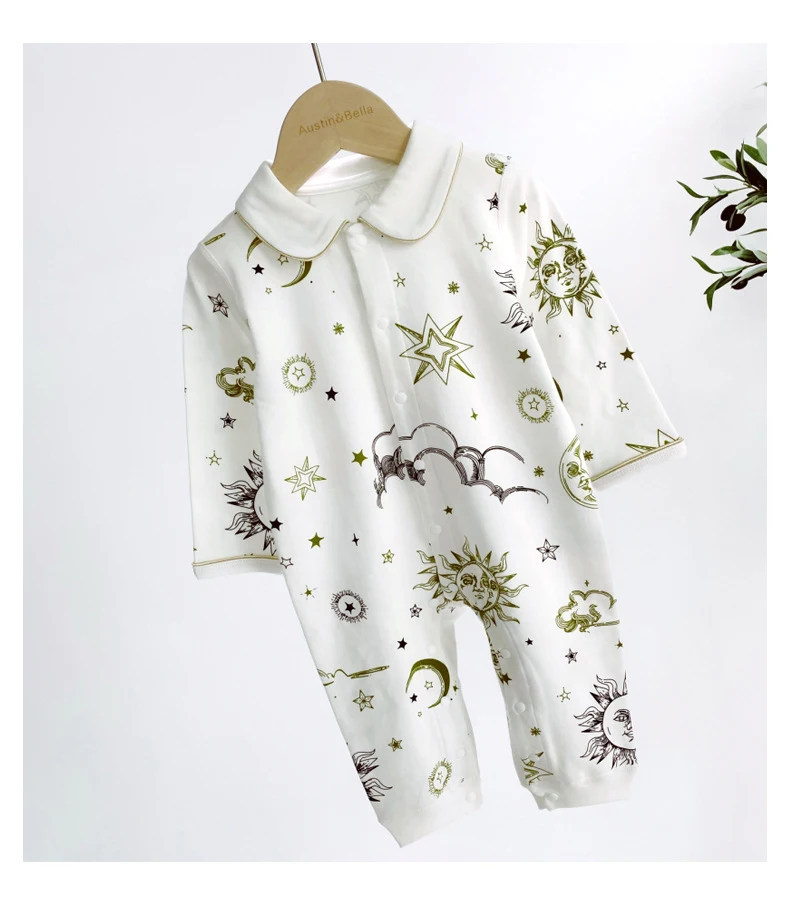 Macacão para Bebê Recém-nascido Classe A Roupa de Algodão Puro para Bebês Conforto e suavidade para a pele delicada do seu bebê. Ideal para recém-nascidos.