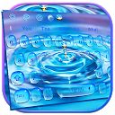 Blue Rain Droplets Keyboard Theme 10001002 APK Baixar