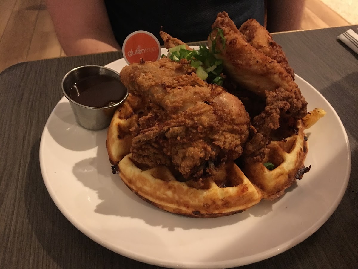 Fried chicken and waffles