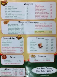 Burger Xpress menu 1