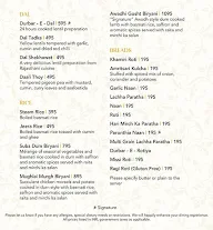 Indian Durbar - Conrad Bengaluru menu 5