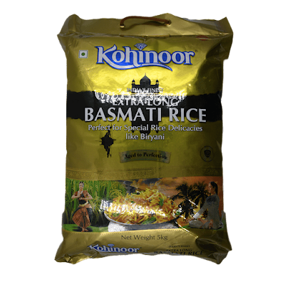 Kohinoor Basmati Rice - Extra Long, Gold - 5 kg