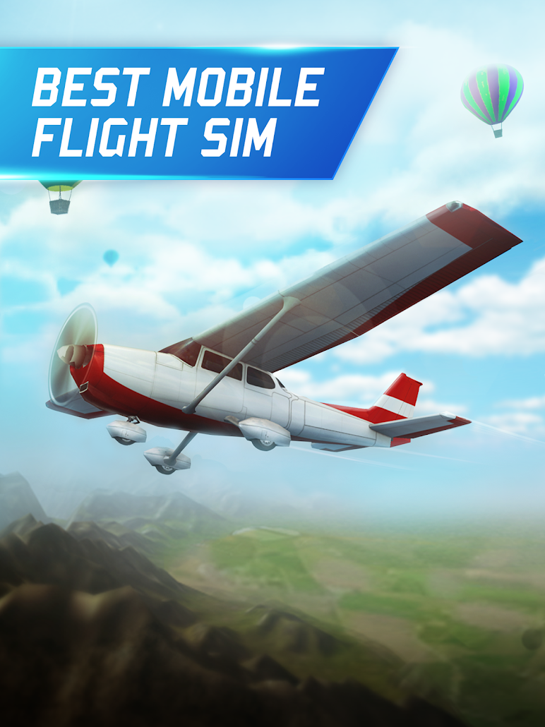 لعبة Flight Pilot Simulator 3D مهكرة للاندرويد