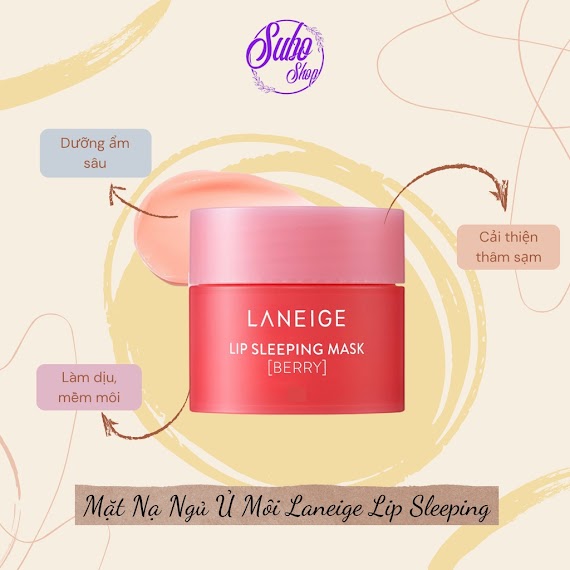 Mặt Nạ Ngủ Ủ Môi Laneige Lip Sleeping Giúp Cấp Ẩm Mềm Môi Mini 3G