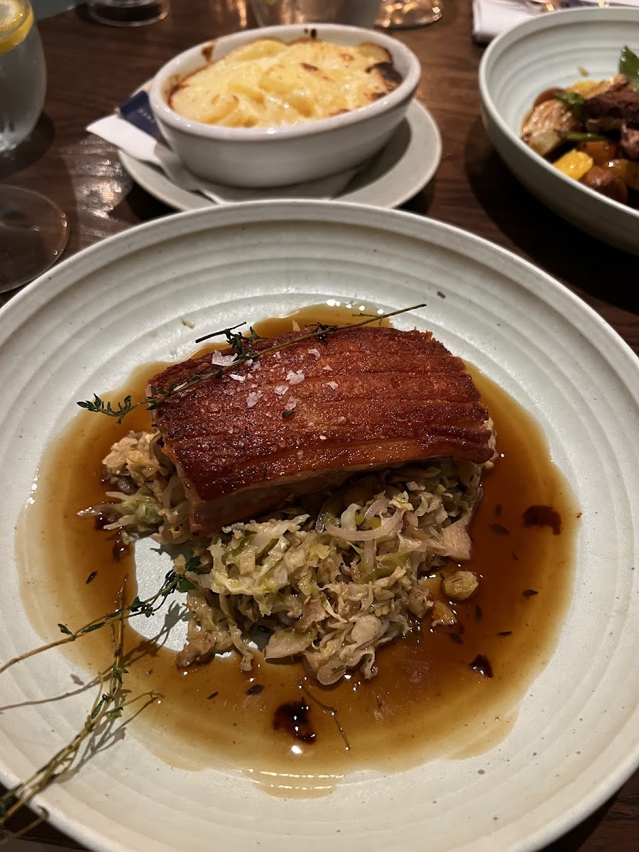 Pork belly confit