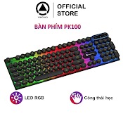 Bàn Phím Máy Tính Gaming Giả Cơ Yindiao Pk100 Có Dây Nút Tròn Led Rgb Chống Nước Chuyên Chơi Game Và Làm Việc Văn Phòng