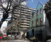 DEATHTRAP: This building on the corner of End  and Jeppe streets in central Johannesburg collapsed on Wednesday. Photo: Mamodima Monnakgotla