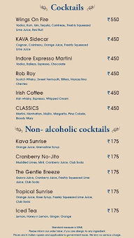 Kava - Grill N Lounge menu 6