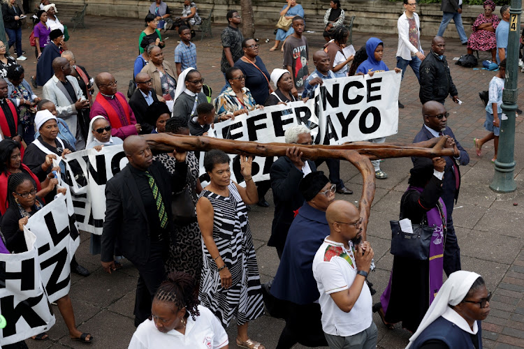 29 March 2024: Religious leaders united under the theme "Challenging Indifference" for a morning church service at the City Hall in Durban which was followed by a silent Good Friday procession.