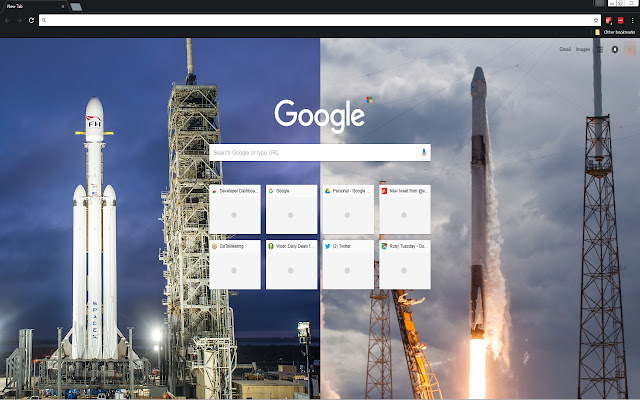 SpaceX - Falcon Heavy and Falcon 9 chrome extension