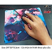 Lót Chuột Anime, Game In Hình Theo Yêu Cầu - Size 24X20Cm