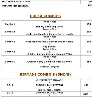Sai Durga Restaurant menu 