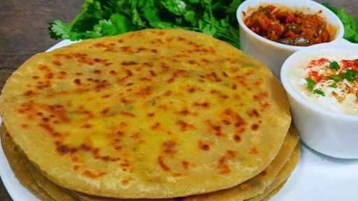 Aloo Paneer Paratha + Masala Chhach/ Juice