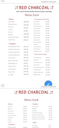 Red Charcoal menu 3