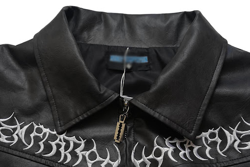 Title 9, Washed and Worn Leather Jacket Mens Fashion. T...