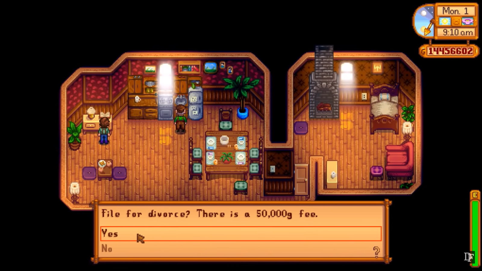 divorce after getting married in stardew valley