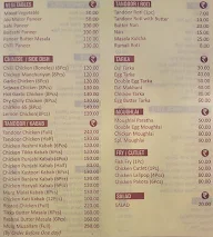 Unique Hotel And Restaurant menu 1