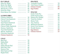 Bhaiya's Snacks menu 2